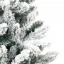 Albero Natale Artificiale Incernierato con Neve Fioccata 150 cm