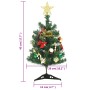 Mini Albero di Natale Artificiale con Luci 20 LED Verde 45 cm