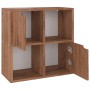 Libreria Rovere Marrone 60x27,5x59,5 cm in Legno Multistrato