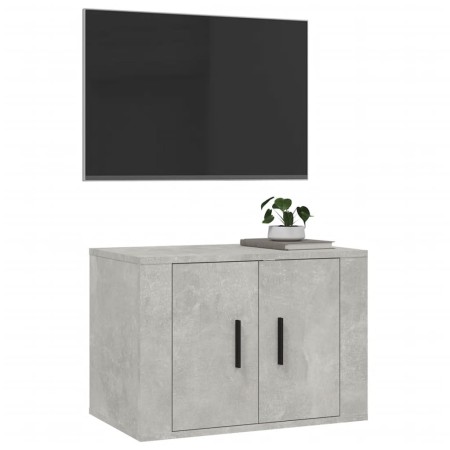 Mobile Porta TV a Parete Grigio Cemento 57x34,5x40 cm