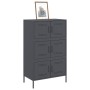 Credenza Antracite 68x39x113 cm in Acciaio