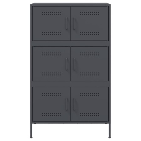 Credenza Antracite 68x39x113 cm in Acciaio