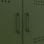 Credenza Verde Oliva 68x39x113 cm in Acciaio