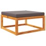 Set Divano Giardino 9 pz con Cuscini Legno Massello di Acacia