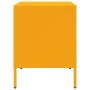 Comodini 2 pz Giallo Senape 36x39x50,5 cm in Acciaio