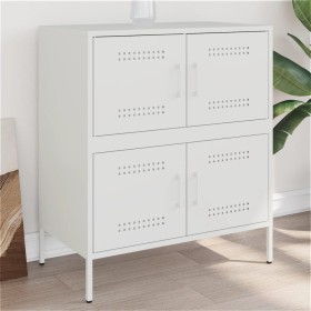 Credenza Bianca 68x39x79 cm in Acciaio