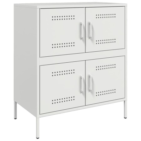 Credenza Bianca 68x39x79 cm in Acciaio