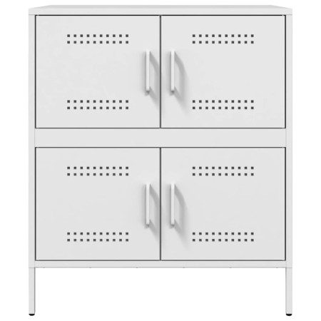 Credenza Bianca 68x39x79 cm in Acciaio