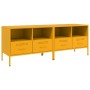 Comodini 2pz Giallo Senape 68x39x50,5cm Acciaio Laminato Freddo