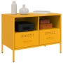 Comodini 2pz Giallo Senape 68x39x50,5cm Acciaio Laminato Freddo