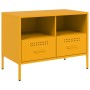 Comodini 2pz Giallo Senape 68x39x50,5cm Acciaio Laminato Freddo