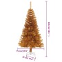 Albero di Natale Artificiale con Supporto Oro 150 cm PET