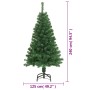 Albero di Natale Artificiale con Rami Spessi Verde 240 cm PVC