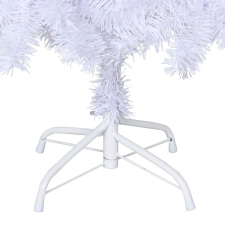 Albero di Natale Artificiale con Rami Spessi Bianco 210 cm PVC