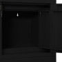 Armadio per Ufficio Nero 90x40x102 cm in Acciaio