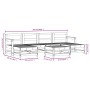 Set Salotto da Giardino 7 pz Bianco in Legno Massello di Pino