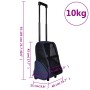 Trolley Trasportino per Animali Pieghevole Multifunzione Blu