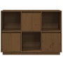 Credenza Miele 110,5x35x80 cm in Legno Massello di Pino