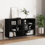 Credenza Nera 103,5x35x70 cm in Legno Multistrato