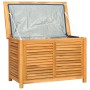 Contenitore Giardino con Borsa 90x50x58cm Legno Massello Teak