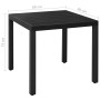 Set da Pranzo da Giardino 5 pz in Alluminio Nero