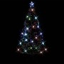 Albero di Natale Preilluminato con Supporto 180 cm Fibra Ottica