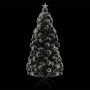 Albero di Natale Preilluminato con Supporto 180 cm Fibra Ottica