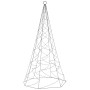 Albero di Natale Pennone Bianco Caldo 200 LED 180 cm