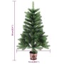 Albero di Natale Artificiale Realistico con Punte 90 cm Verde