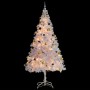 Albero di Natale Preilluminato con Palline Bianco 210 cm