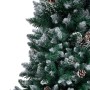 Albero di Natale Artificiale con Pigne e Neve Bianca 210 cm