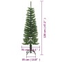 Albero di Natale Artificiale Sottile con Base 120 cm PE