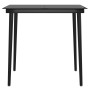Set da Pranzo da Giardino 5 pz con Cuscini Grigio e Nero