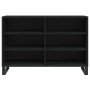 Credenza Nera 103,5x35x70 cm in Legno Multistrato