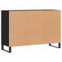 Credenza Nera 103,5x35x70 cm in Legno Multistrato