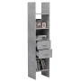 Libreria Grigio Cemento 40x35x180 cm in Legno Multistrato