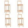 Set da Bar 5 pz in Legno Massello di Pino