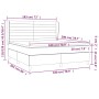 Giroletto a Molle con Materasso Blu 180x200 cm in Tessuto