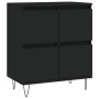 Credenza Nero 60x35x70 cm in Legno Multistrato