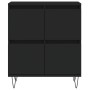 Credenza Nero 60x35x70 cm in Legno Multistrato