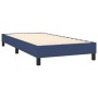 Letto a Molle con Materasso e LED Blu 90x200 cm in Tessuto