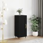 Credenza Nero 34,5x34x90 cm in Legno Multistrato