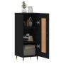 Credenza Nero 34,5x34x90 cm in Legno Multistrato