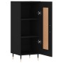 Credenza Nero 34,5x34x90 cm in Legno Multistrato