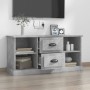 Mobile Porta TV Grigio Cemento 99,5x35,5x48cm Legno Multistrato