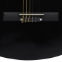 Set Chitarra Classica Western 12 pz con 6 Corde Nera 38"