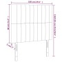 Testiere 2 pz Nere 100x5x78/88 cm in Velluto