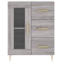 Credenza Grigio Sonoma 69,5x34x180 cm in Legno Multistrato