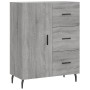 Credenza Grigio Sonoma 69,5x34x180 cm in Legno Multistrato