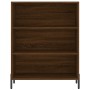 Credenza Rovere Marrone 69,5x32,5x180 cm Legno Multistrato